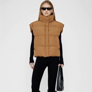 Anine Bing Kane Vest NWT. Size XS. Camel